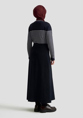 ARMİNE Lacivert Kadın Kalem Etek