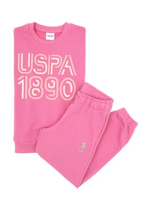US POLO ASSN Kız Çocuk Mor Eşofman Takımı
