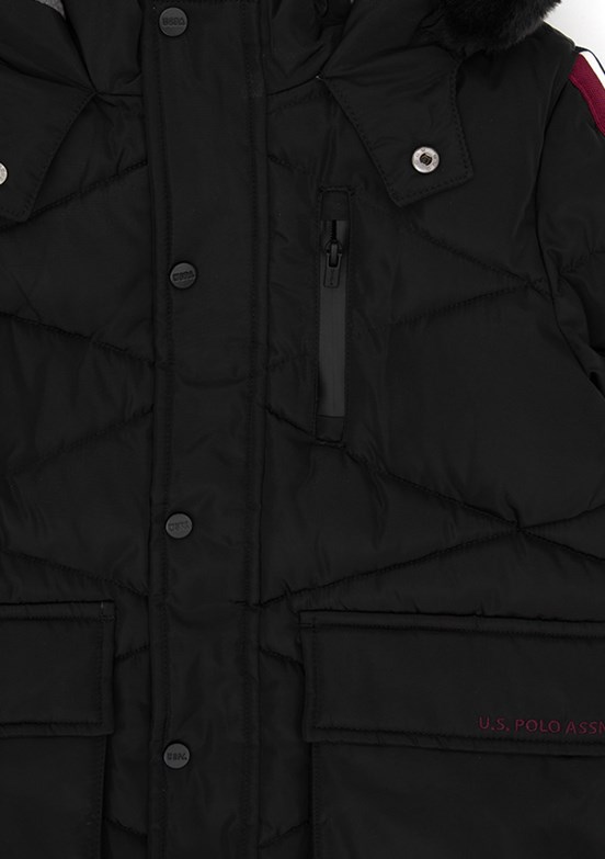US POLO ASSN Erkek Çocuk Siyah Basic Kaban