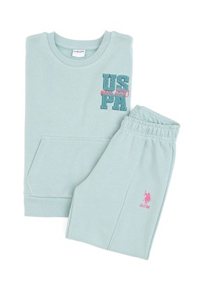 US POLO ASSN Kız Çocuk Yeşil Eşofman Takımı