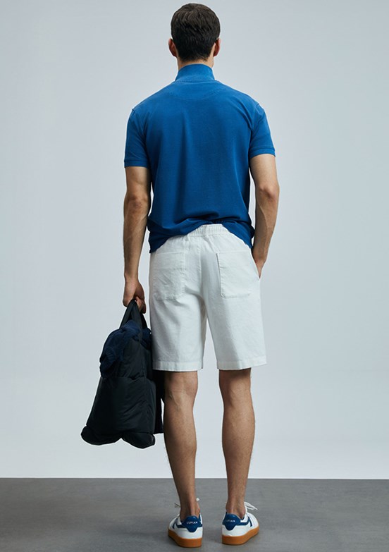 LUFIAN Lacivert Erkek Polo Yaka T-Shirt