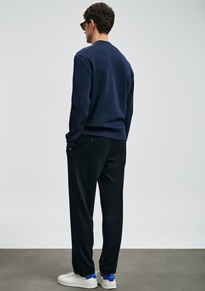 LUFIAN Lacivert Erkek Baskılı Sweatshirt