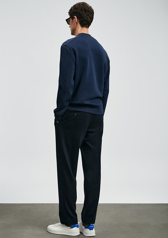 LUFIAN Lacivert Erkek Baskılı Sweatshirt