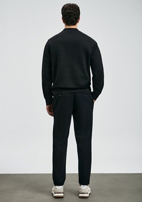 LUFİAN Siyah Erkek Sweatshirt