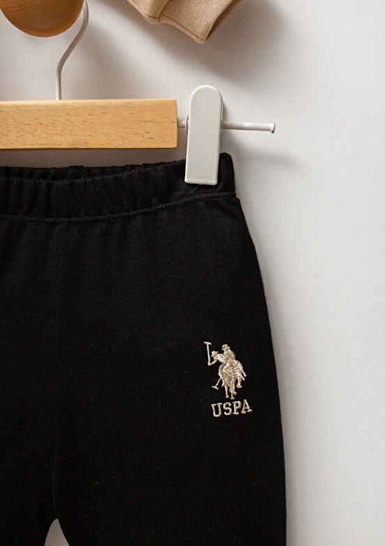 US POLO ASSN Bej Erkek Bebek Eşofman Takımı