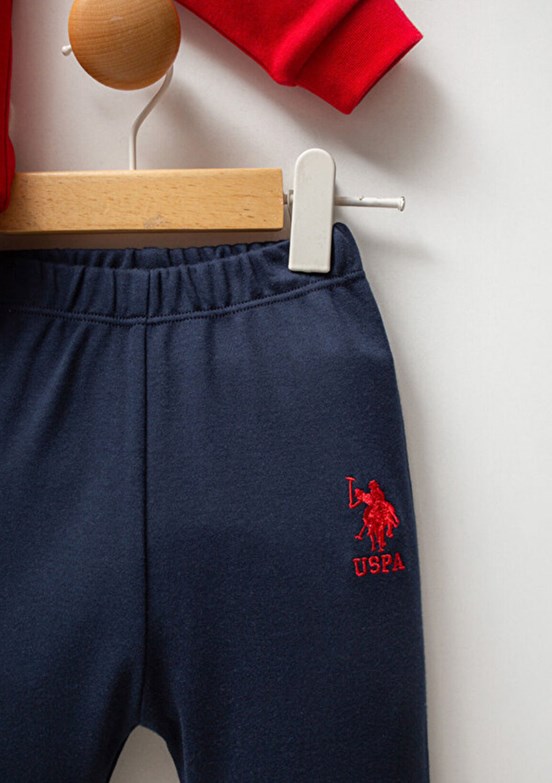 US POLO ASSN Kırmızı Erkek Bebek Eşofman Takımı