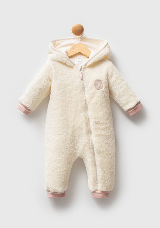 US POLO ASSN Beyaz Kız Bebek Tulum