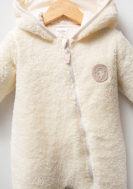 US POLO ASSN Beyaz Kız Bebek Tulum