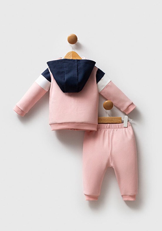 US POLO ASSN Pembe Kız Bebek Eşofman Takımı