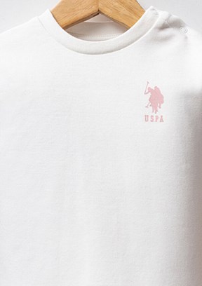 US POLO ASSN Pembe Kız Bebek Eşofman Takımı