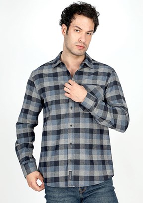 LEE COOPER Lacivert Erkek Uzun Kol Gömlek