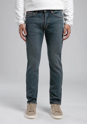 LEE COOPER Mavi Erkek Straight Jean Pantolon