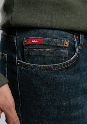 LEE COOPER Mavi Erkek Straight Jean Pantolon