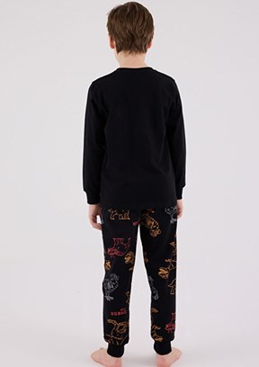 ROLY POLY Siyah Erkek Çocuk Pijama Takımı