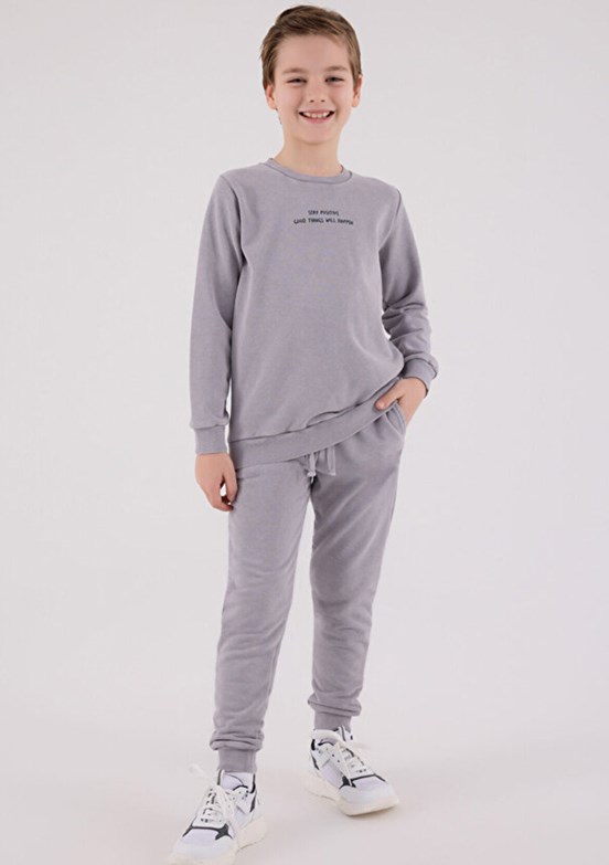 ROLY POLY Gri Erkek Çocuk Eşofman Takımı