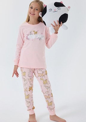 ROLY POLY Pembe Kız Çocuk Pijama Takımı