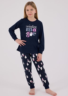 ROLY POLY Lacivert Kız Çocuk Pijama Takımı