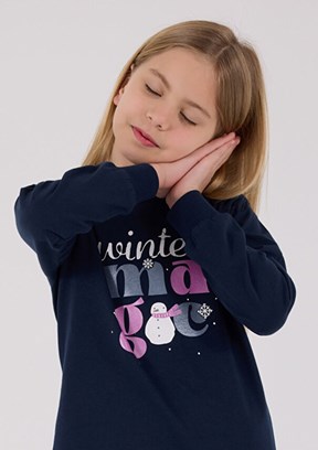 ROLY POLY Lacivert Kız Çocuk Pijama Takımı