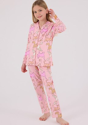 ROLY POLY Pembe Kız Çocuk Pijama Takımı