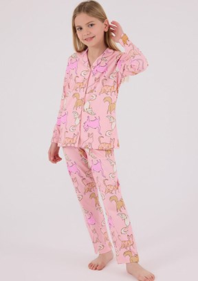 ROLY POLY Pembe Kız Çocuk Pijama Takımı