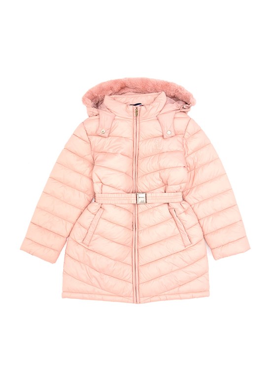 US POLO ASSN Kız Çocuk Pembe Basic Kaban