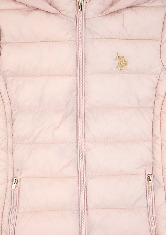 US POLO ASSN Kız Çocuk Pembe Basic Kaban
