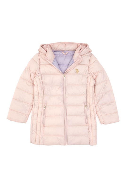 US POLO ASSN Kız Çocuk Pembe Basic Kaban