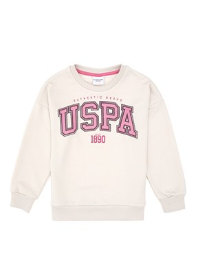 US POLO ASSN Kız Çocuk Bej Pijama Takımı