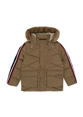 US POLO ASSN Erkek Çocuk Yeşil Basic Kaban
