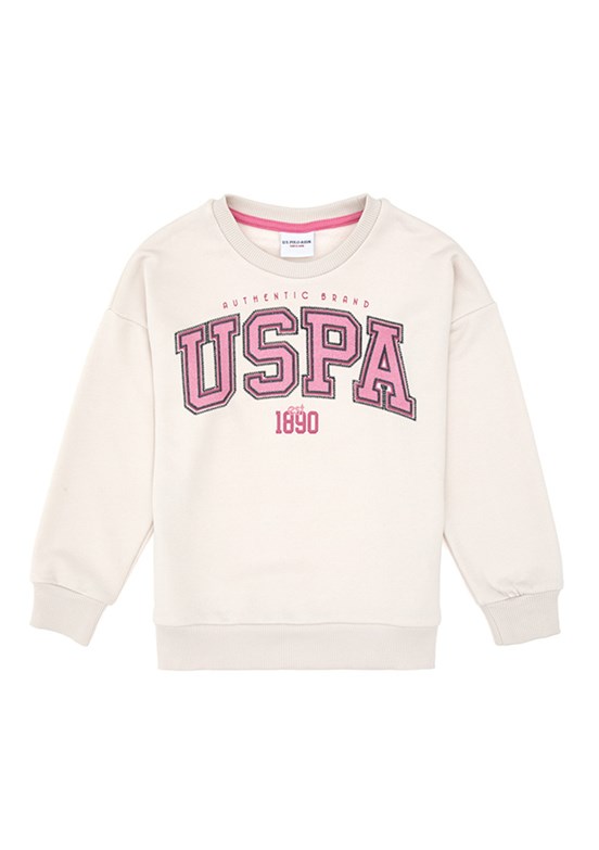 US POLO ASSN Kız Çocuk Bej Pijama Takımı
