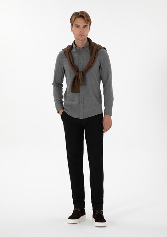 US POLO ASSN Siyah Erkek Chino Pantolon