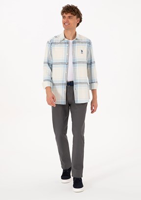 US POLO ASSN Gri Erkek Chino Pantolon