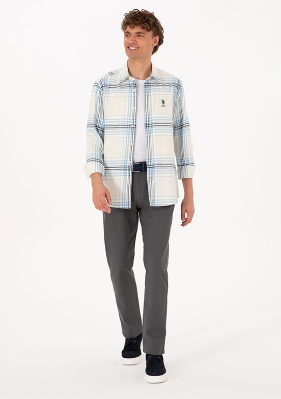 US POLO ASSN Gri Erkek Chino Pantolon