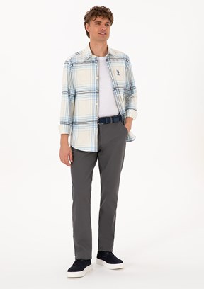 US POLO ASSN Gri Erkek Chino Pantolon