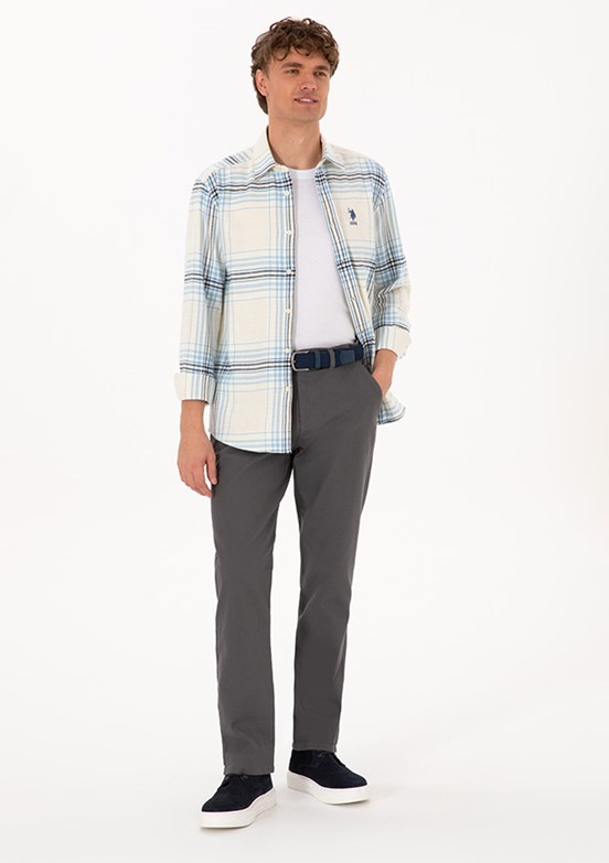 US POLO ASSN Gri Erkek Chino Pantolon