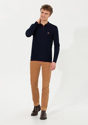 US POLO ASSN Kahverengi Erkek Chino Pantolon