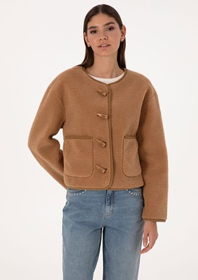 PİERRE CARDİN Kahverengi Kadın Basic Mont