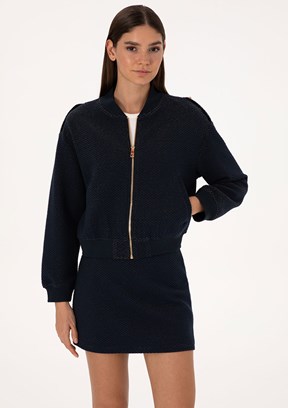 PİERRE CARDİN Lacivert Kadın Comfort Sweatshirt