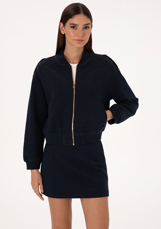 PİERRE CARDİN Lacivert Kadın Comfort Sweatshirt