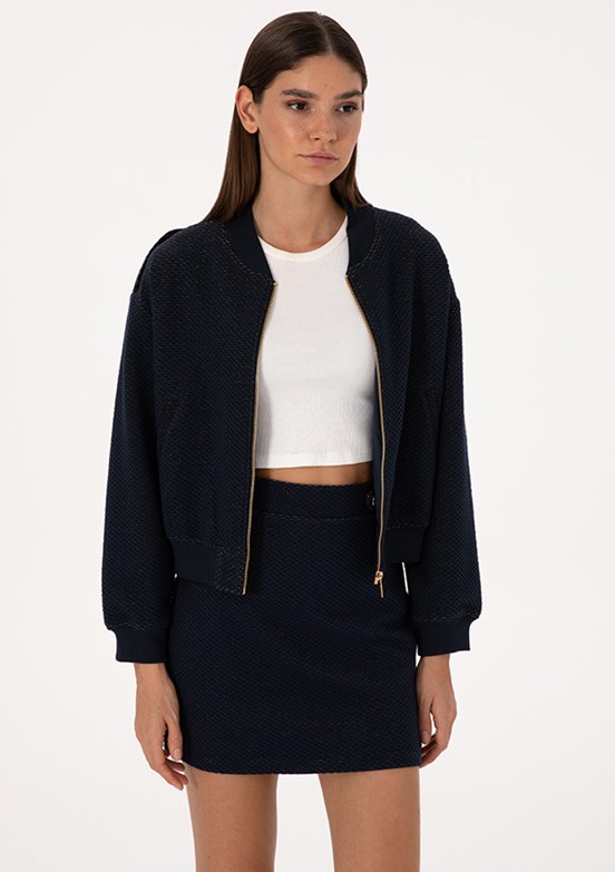 PİERRE CARDİN Lacivert Kadın Comfort Sweatshirt