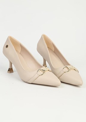 PİERRE CARDİN Beyaz Kadın Topuklu Ayakkabı