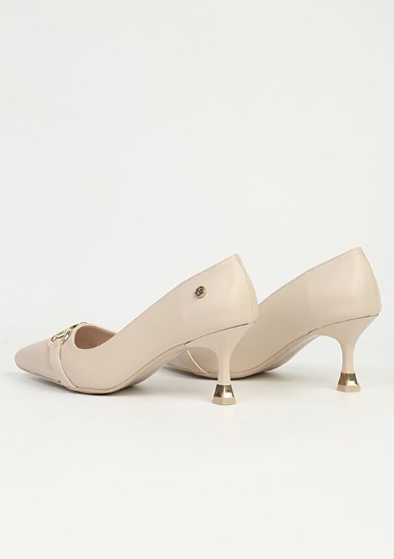 PİERRE CARDİN Beyaz Kadın Topuklu Ayakkabı