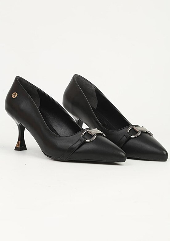 PİERRE CARDİN Siyah Kadın Topuklu Ayakkabı