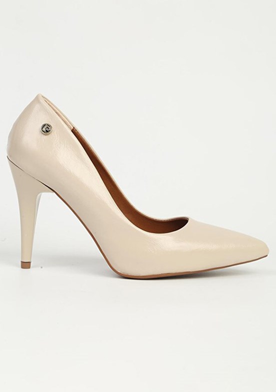 PİERRE CARDİN Krem Kadın Topuklu Ayakkabı