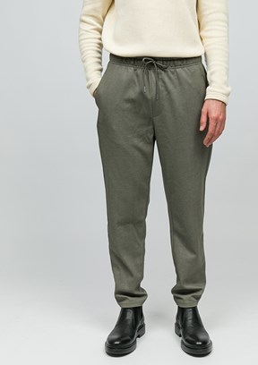 JOHNNY JOE Haki Erkek Belden Lastikli Pantolon