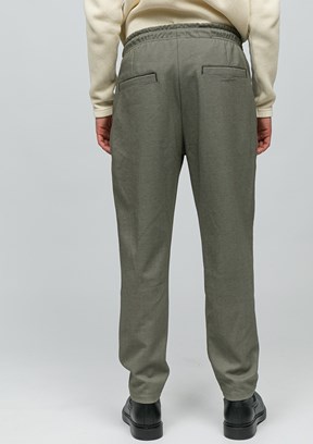 JOHNNY JOE Haki Erkek Belden Lastikli Pantolon