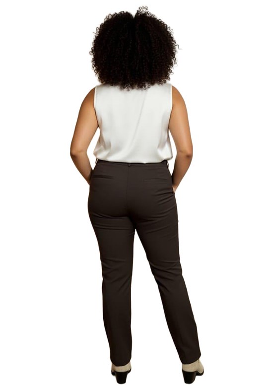 RMG - 1841 Kadın Kahverengi Normal Bel Pantolon
