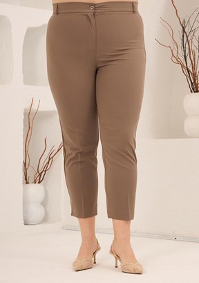 RMG - 1841 Kadın Vizon Normal Bel Pantolon