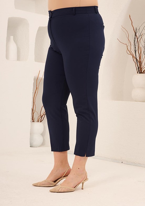 RMG - 1841 Kadın Lacivert Normal Bel Pantolon