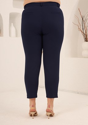 RMG - 1841 Kadın Lacivert Normal Bel Pantolon